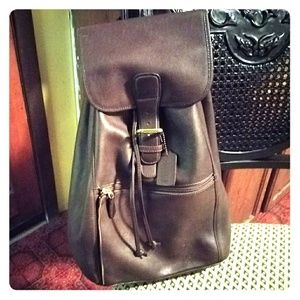 Coach Vintage Leather  Backpack